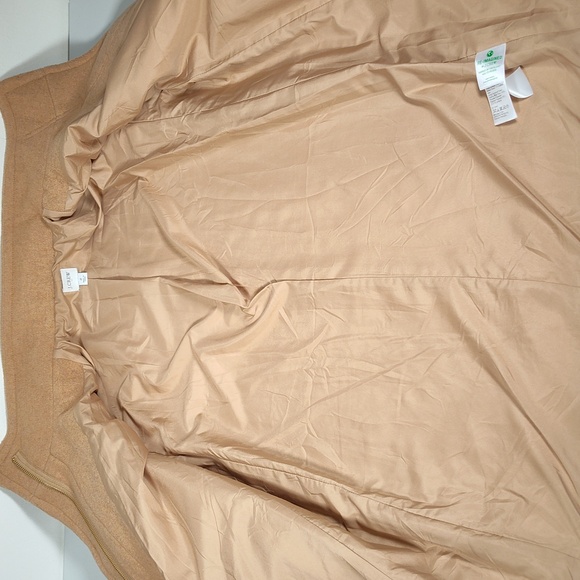 J. Crew City Coat Wool High Collar Long Winter Coat Tan Brown 2 - Picture 12 of 16